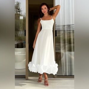 Brand new Lavish Polly Reina midi dress white